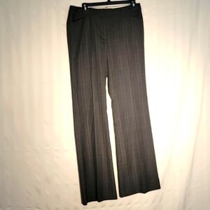 Body By Victoria Womens Black & Gray Flat Front Slacks, Size: 8